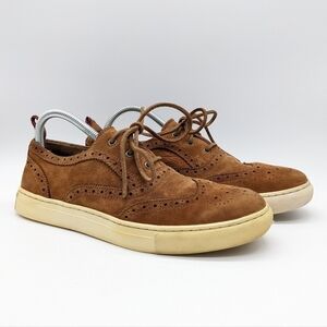 POLO Ralph Lauren tan Jarrod leather wingtip shoe 8